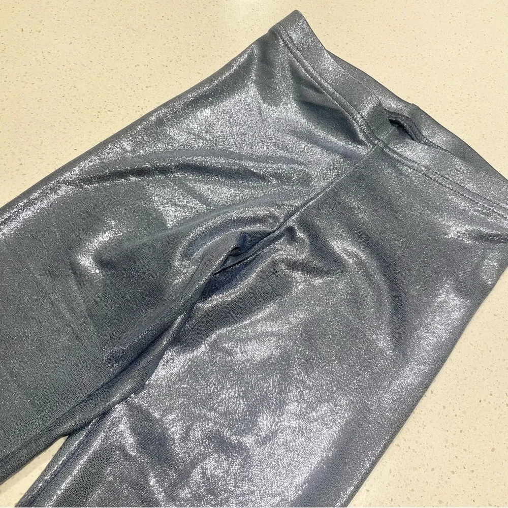 Old Navy Metallic Periwinkle Blue Leggings